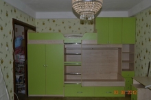 Кровать двухъярусная с антресолями, кровати двухъярусные под заказ в Киеве
