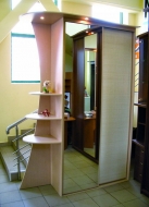 Заказать шкаф-купе 2-х дверный, фасады Зеркало Бронза + Ротан; Каталог шкафов-купе 2-х дверных, фасады Зеркало Бронза, Ротан