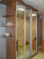 Шкаф-купе 3-х дверный, фасады Зеркало с рисунком на заказ; Шкаф-купе 3-х дверный, фасады Зеркало с рисунком продажа