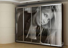 Киев шкаф-купе 5-ти дверный, фасады Фотопечать; Фотографии шкафов-купе 5-ти дверных, фасады Фотопечать