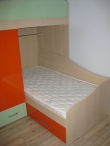 Угловая двухъярусная кровать, заказать двухъярусную кровать углом